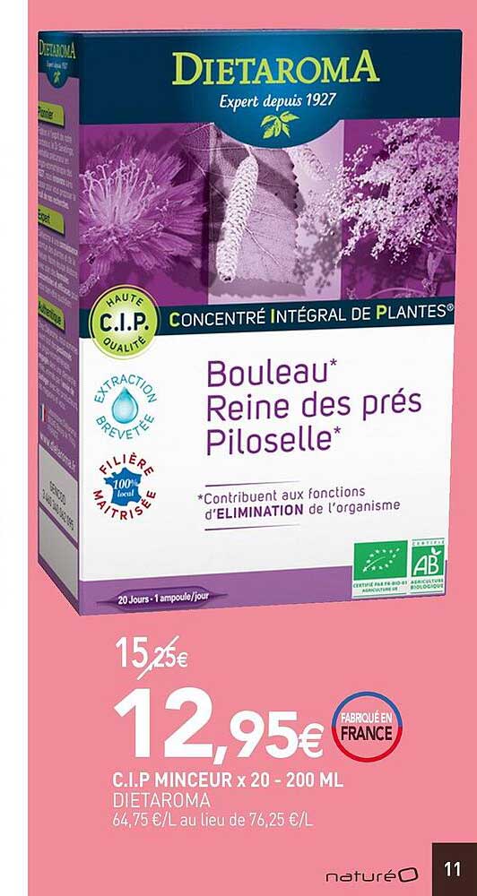 c.i.p. minceur x20 - 200 ml dietaroma
