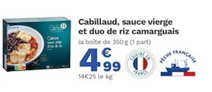 cabillaud, sauce vierge et duo de riz camarguais