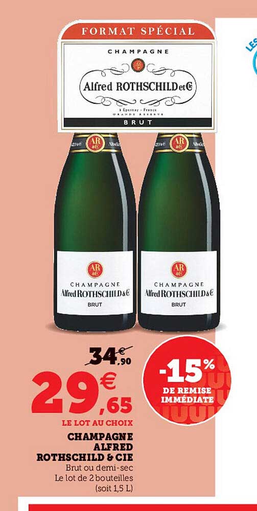 champagne alfred rotschild & cie -15% de remise immédiate