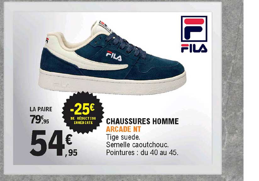 chaussures homme arcade nt fila