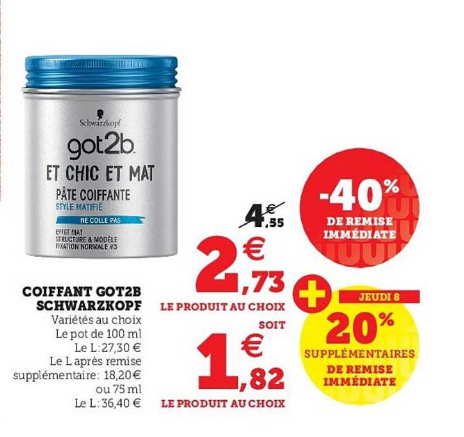 coiffant got2b schwarzkopf