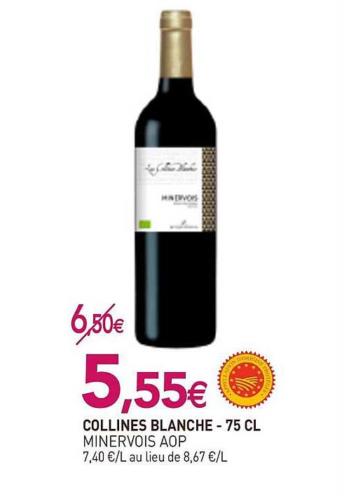 collines blanche - 75 cl minervois aop