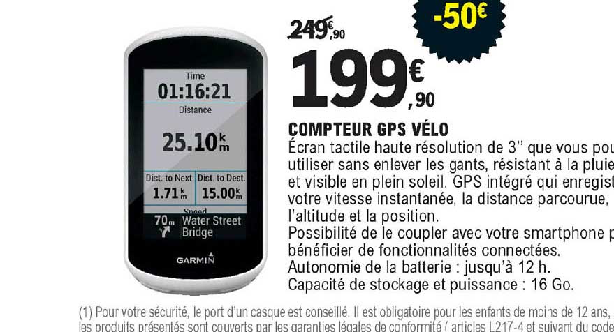 compteur gps vélo