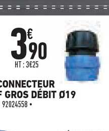 connecteur gros débit 19
