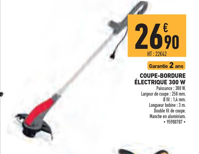 coupe-bordure électrique 300 w