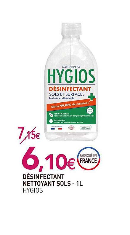 Désinfectant Nettoyant Sols - 1l Hygios
