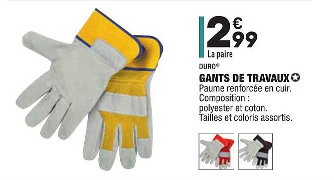 duro gants de travaux