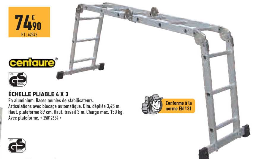 échelle Pliable 4 X 3 Centaure
