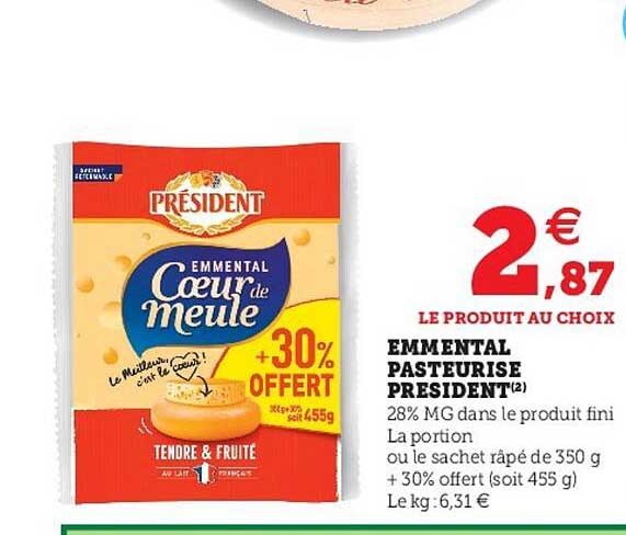 Emmental Pasteur Président