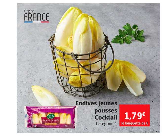 endives jeunes pousses cocktail