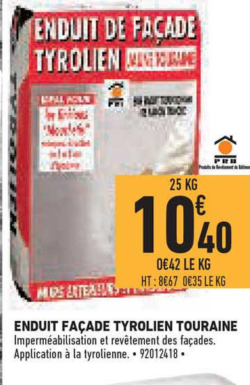 enduit façade tyrolien touraine