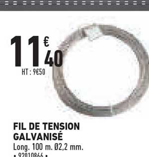 Fil De Tension Galvanisé