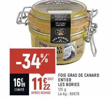 foie gras de canard entier les bories