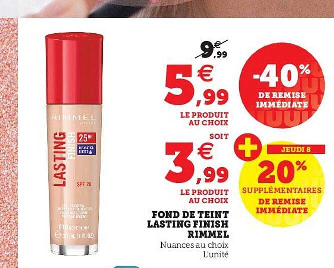 fond de teint lasting finish rimmel