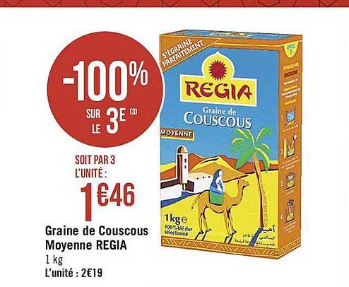graine de couscous moyenne regia