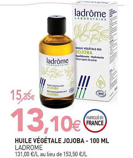 huile végétale jojoba - 100 ml ladrôme