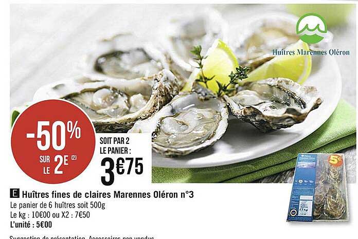 huîtres fines de claires marennes oléron n°3