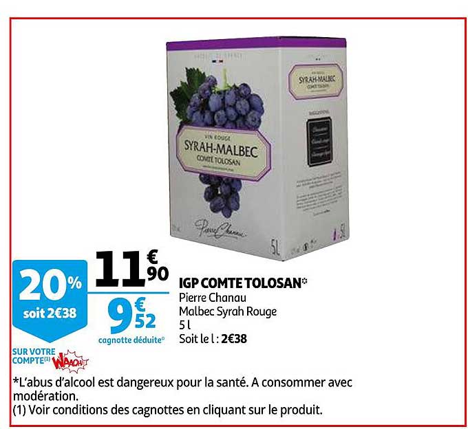 igp comte tolosan pierre chanau malbec syrah rouge