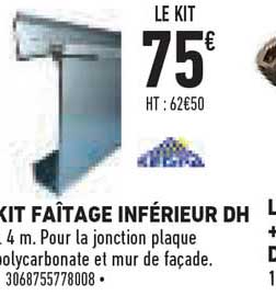 kit faîtage inférieur dh