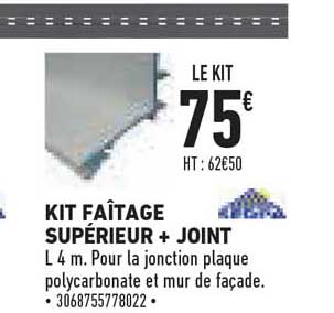Kit Faîtage Supérieur + Joint