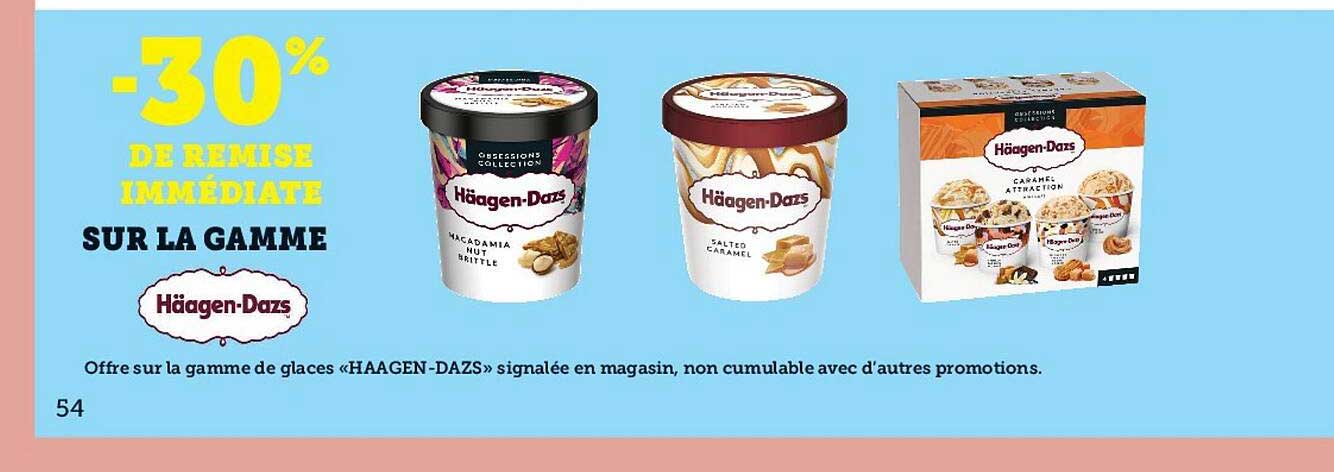la gamme häagen-dazs