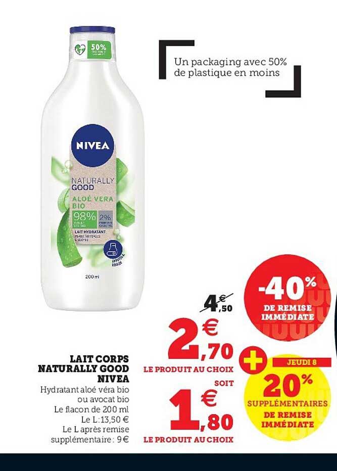lait corps naturally good nivea