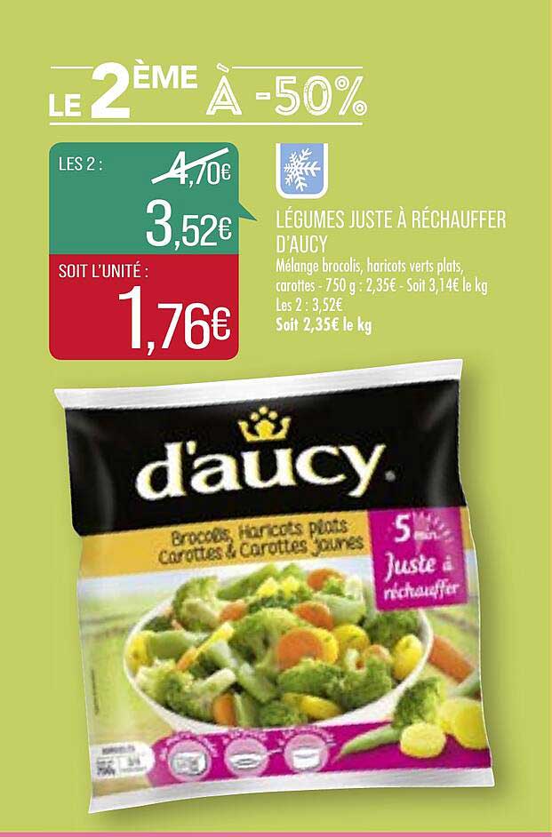 légumes juste à réchauffer d'aucy