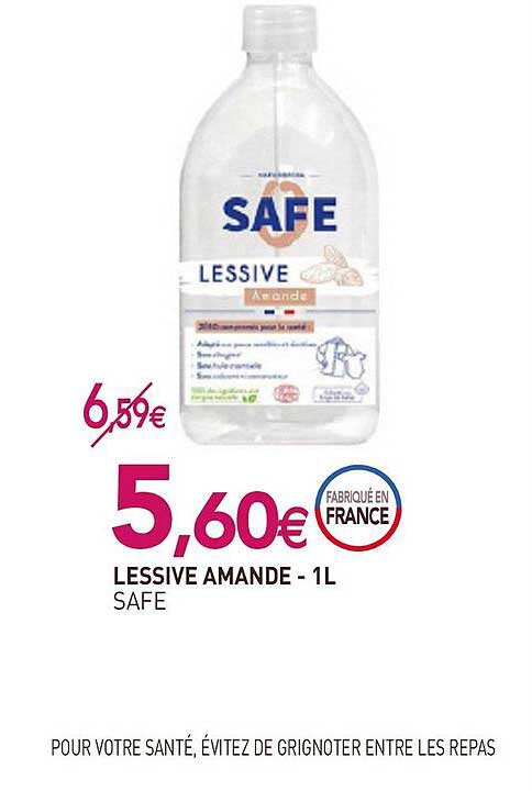 lessive amande - 1l safe