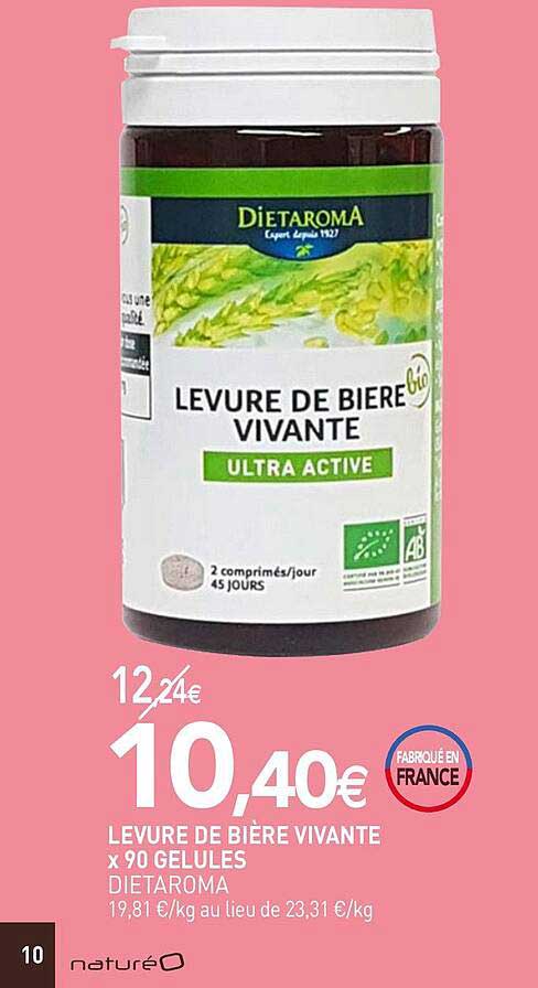Levure De Bière Vivante X90 Gélules Dietaroma