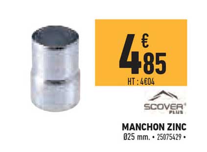 Manchon Zinc Scover Plus