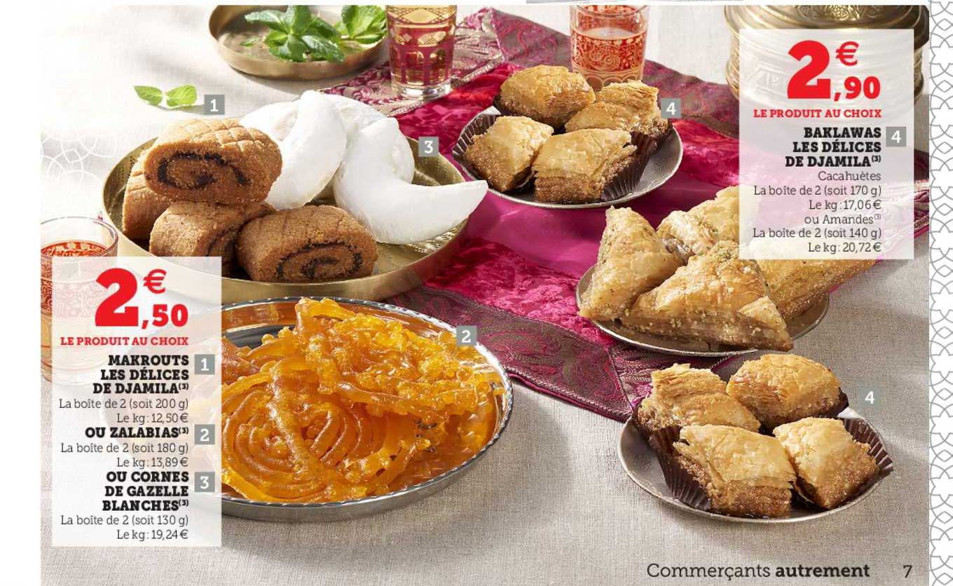 markouts les délices de djamila ou zalabias ou cornes de gazelle blanches baklawas les délices de djamila