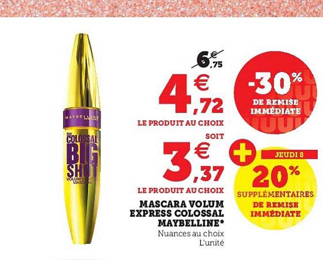 mascara volum express colossal maybelline