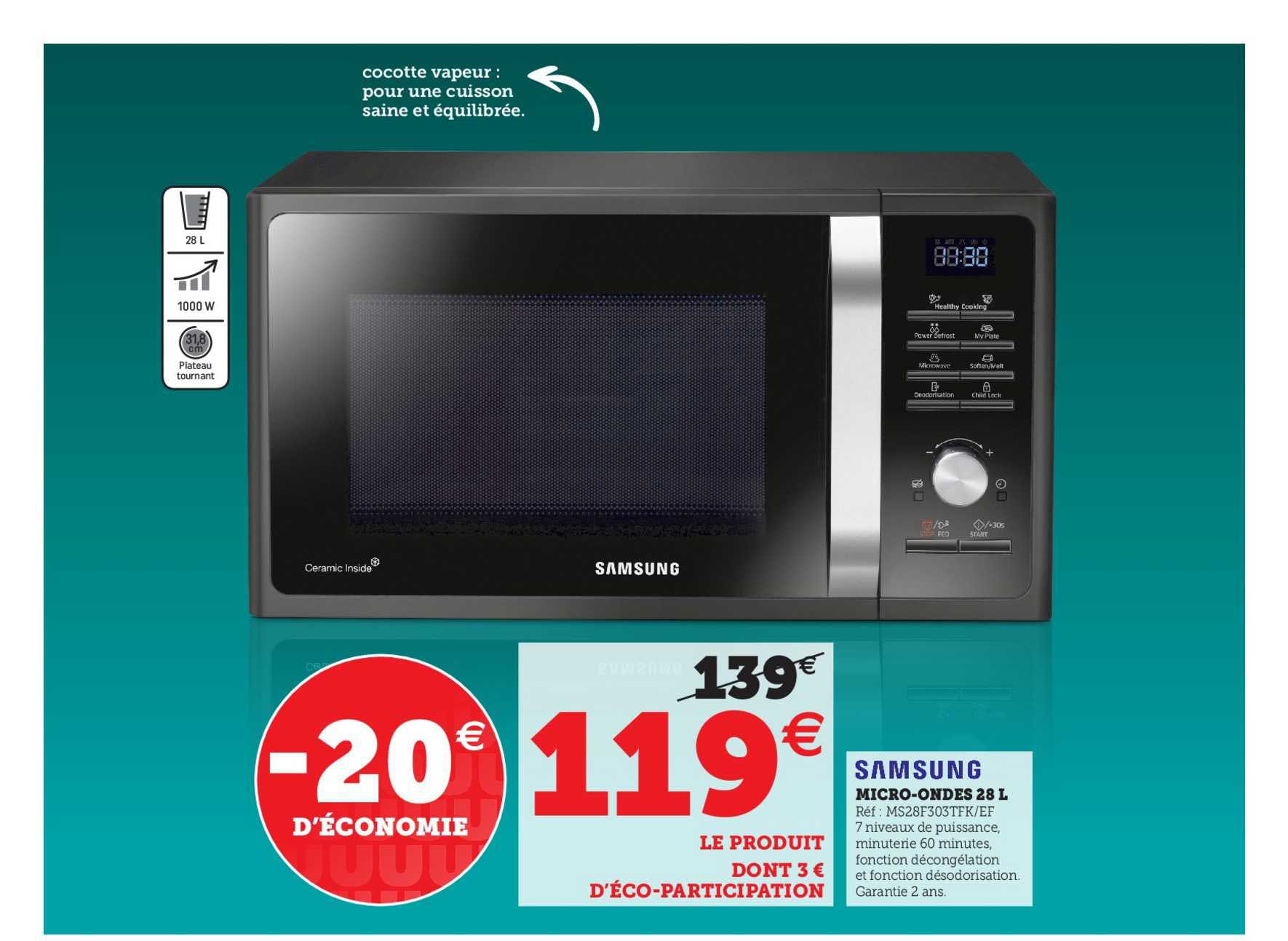 micro-ondes 28 l samsung
