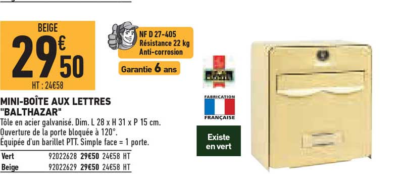 mini-boîte aux lettres "balthazar"