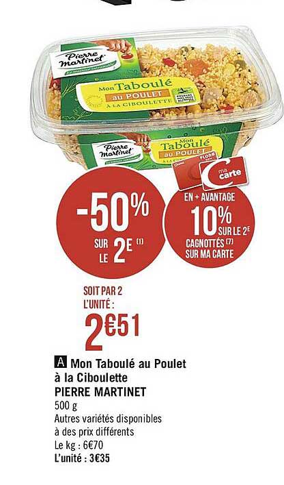 mon taboulé au poulet à la ciboulette pierre martinet