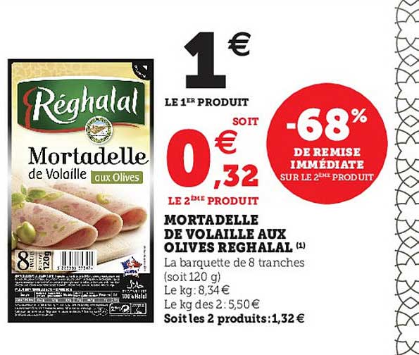 Mortadelle De Volaille Aux Olives Reghalal -68% De Remise Immédiate Sur Le 2ème Produit