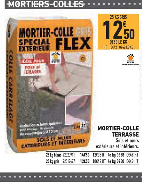 mortier-colle terrasse