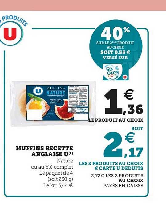 Muffins Recettes Anglaise U