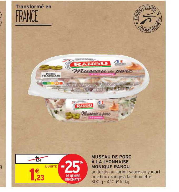 museau de porc à la lyonnaise monique ranou