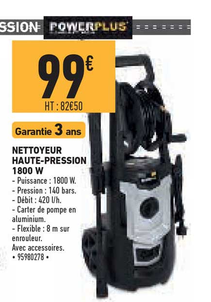nettoyeur haute-pression 1800 w