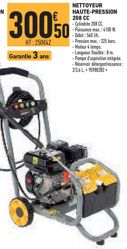 nettoyeur haute-pression 208 cc