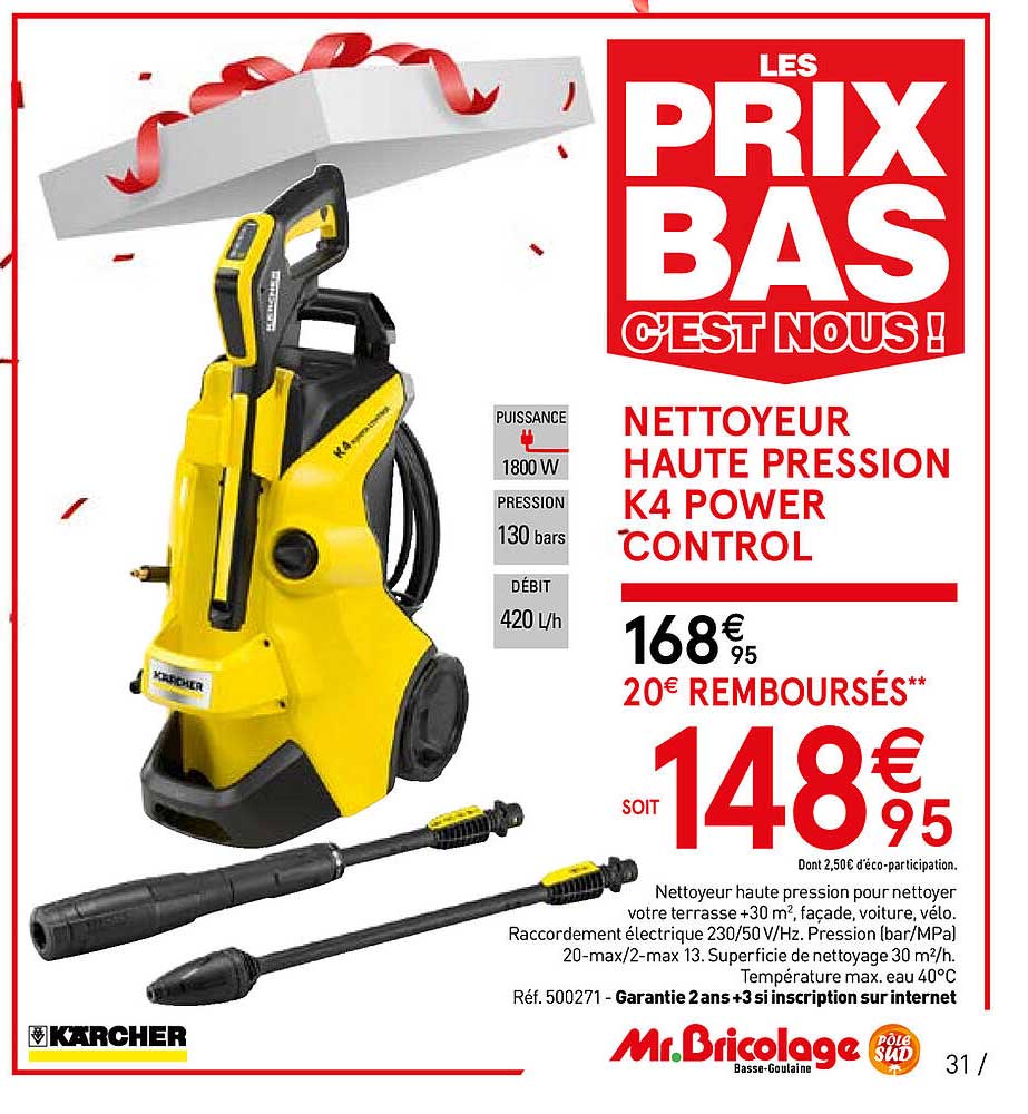 nettoyeur haute pression k4 power control karcher