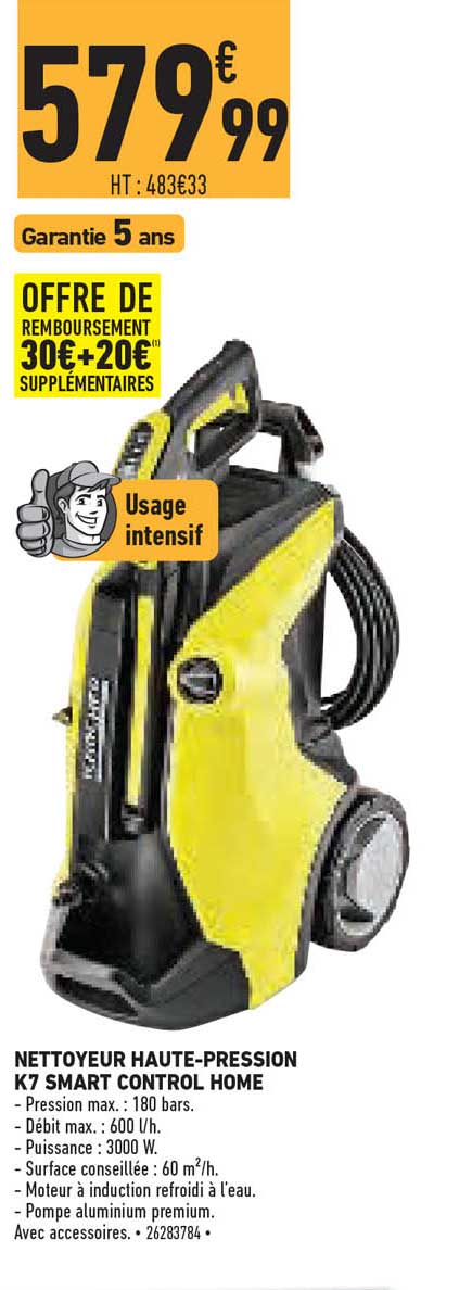 nettoyeur haute-pression k7 smart control home