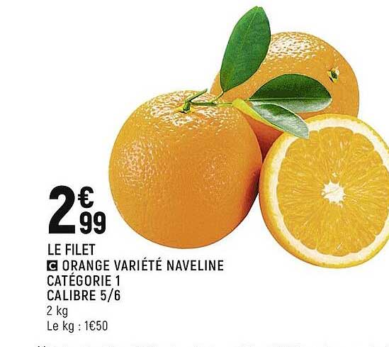 orange variété naveline catégorie 1 calibre 5-6