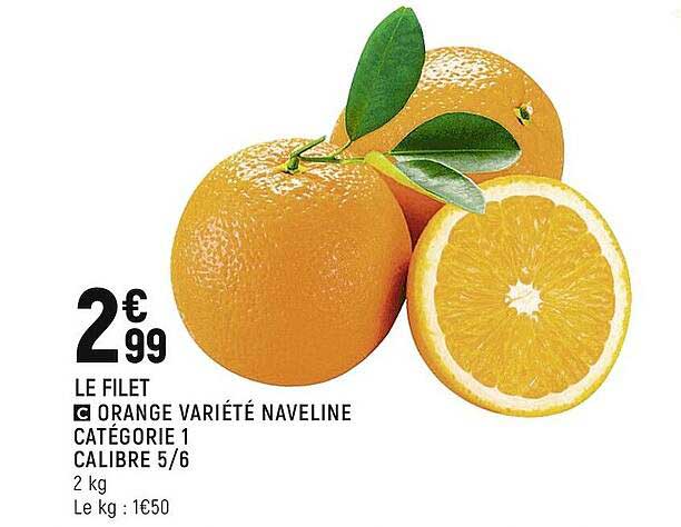 orange variété naveline catégorie 1 calibre 5-6