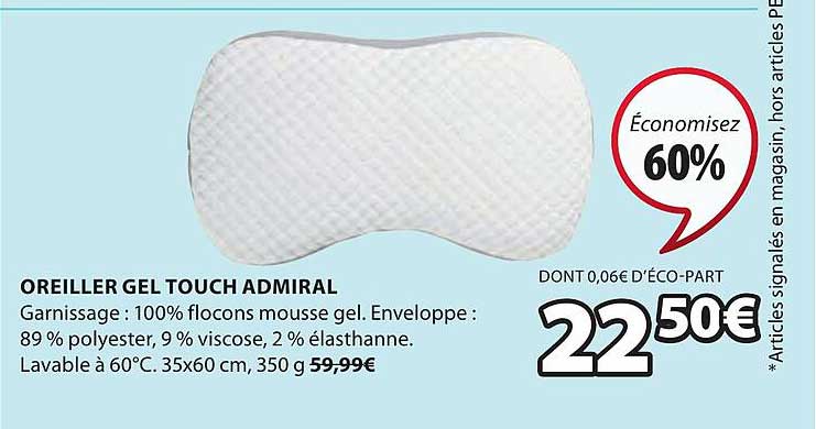 Oreiller Gel Touch Admiral