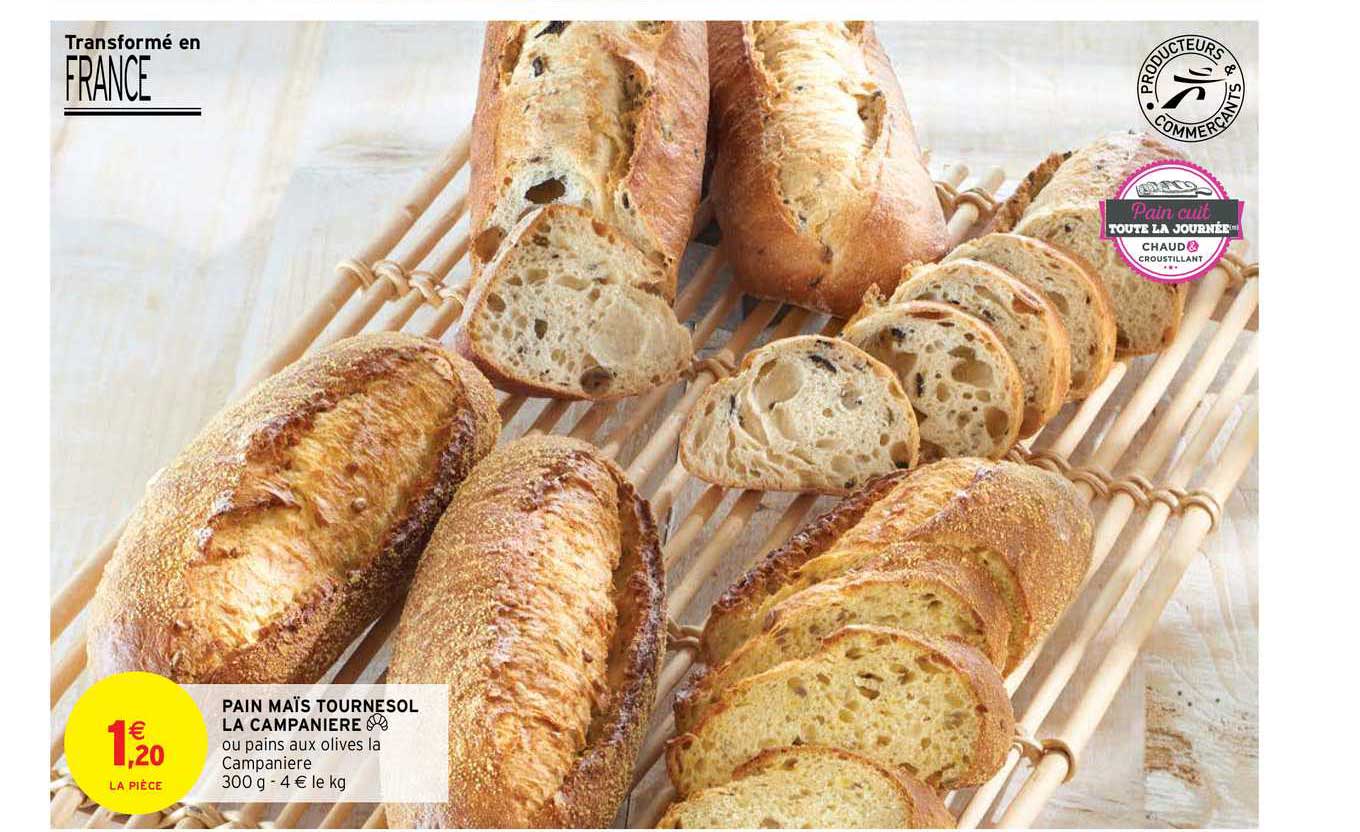 pain maïs tournesol la campanière