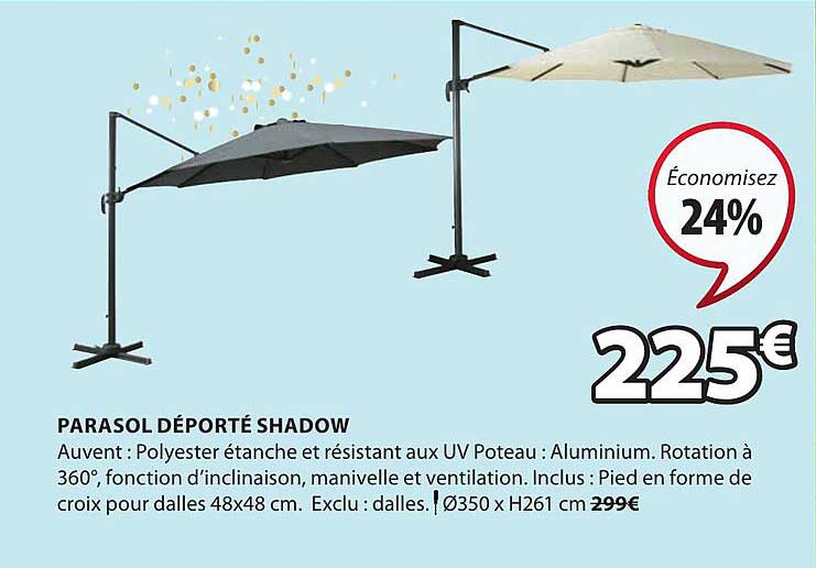 parasol déporté shadow