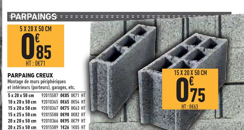 parpaing creux