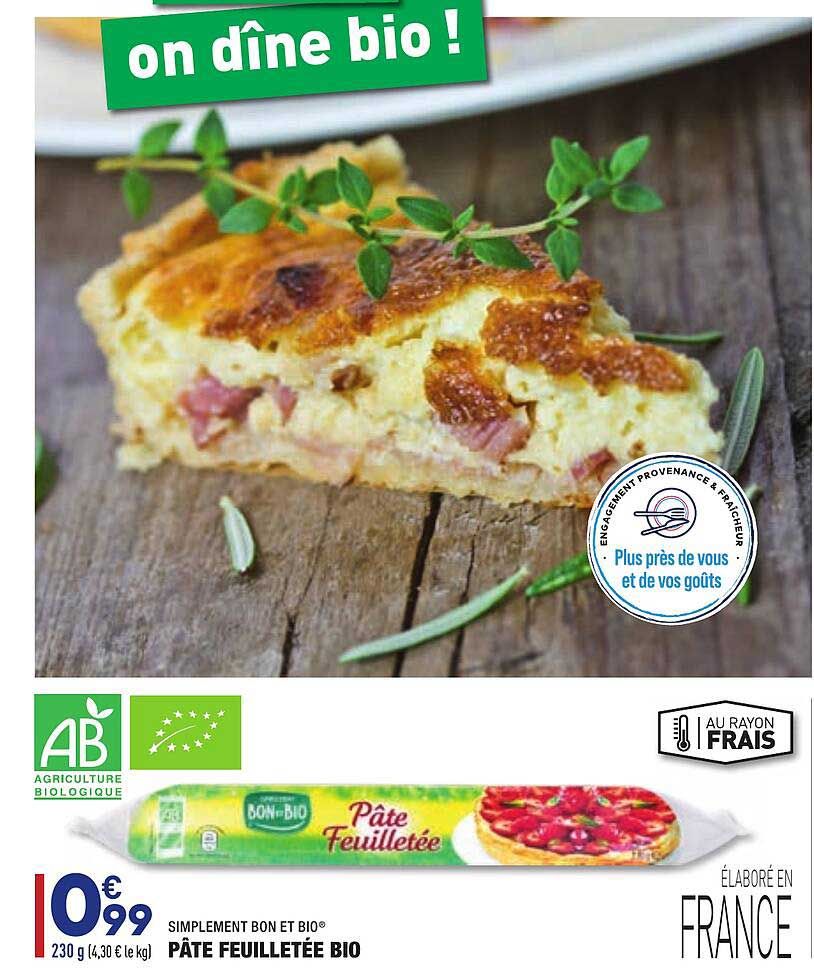 Pâte Feuilletée Bio